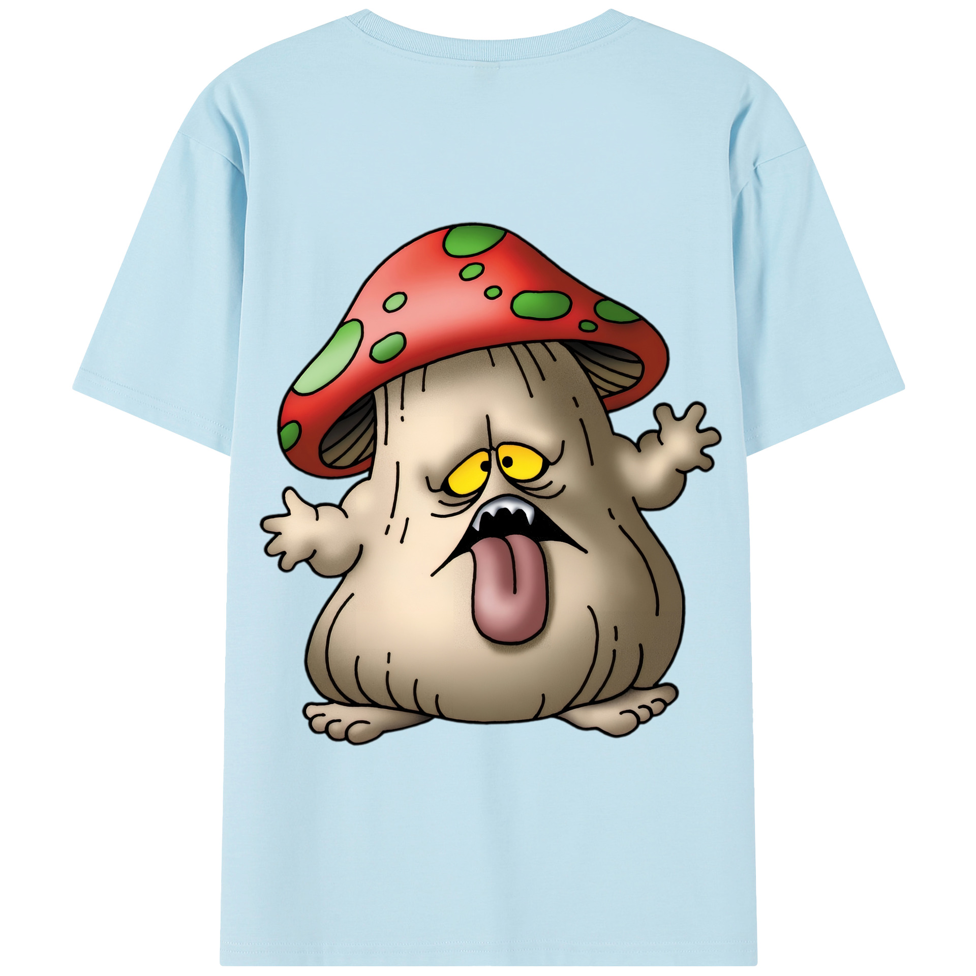 （画像用） ドラゴンクエスト Doragon Kuesuto Dragon Quest 綿100％半袖Tシャツ（背面プリント）